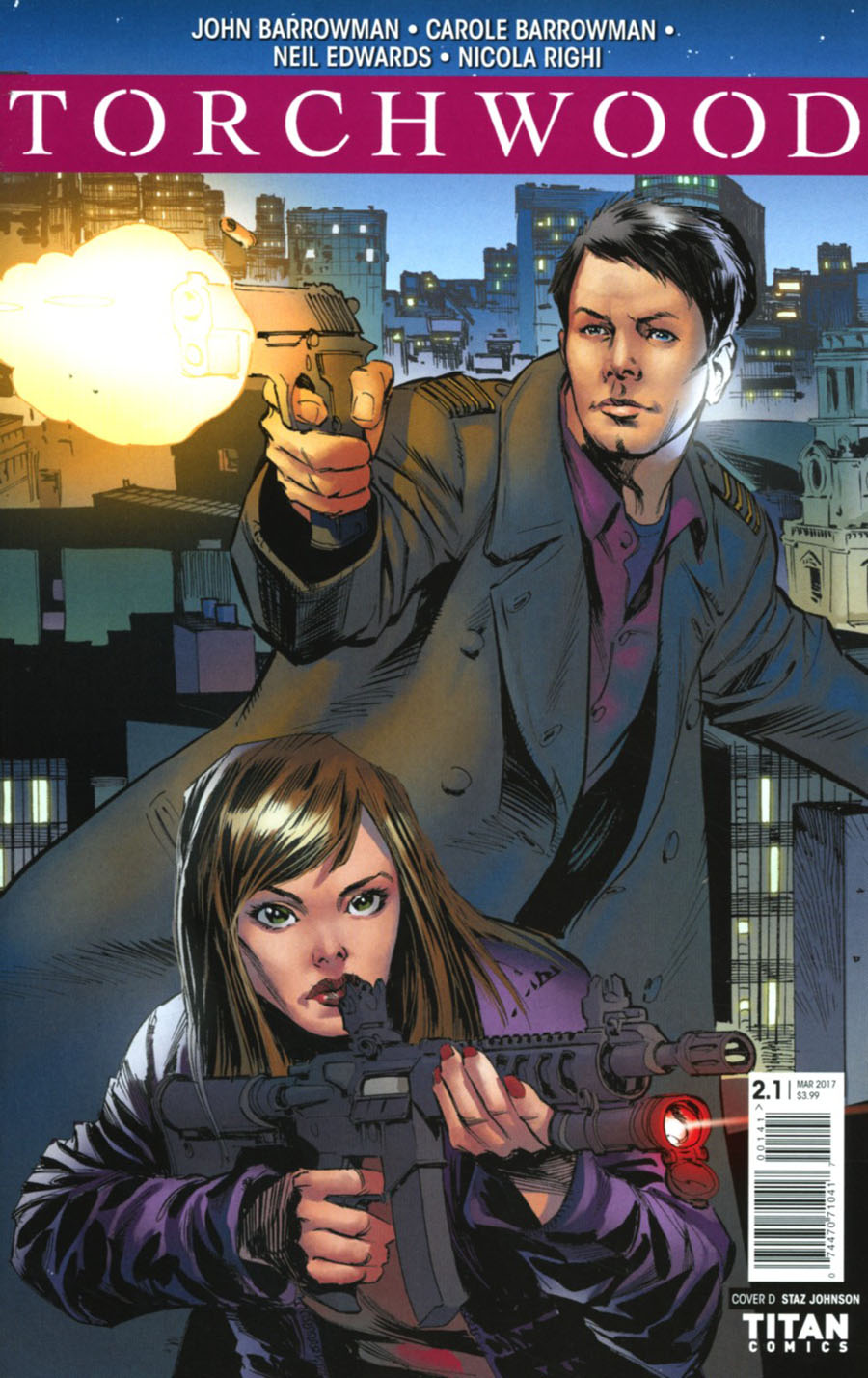 Torchwood Vol 3 #1 Cover D Variant Staz Johnson Cover