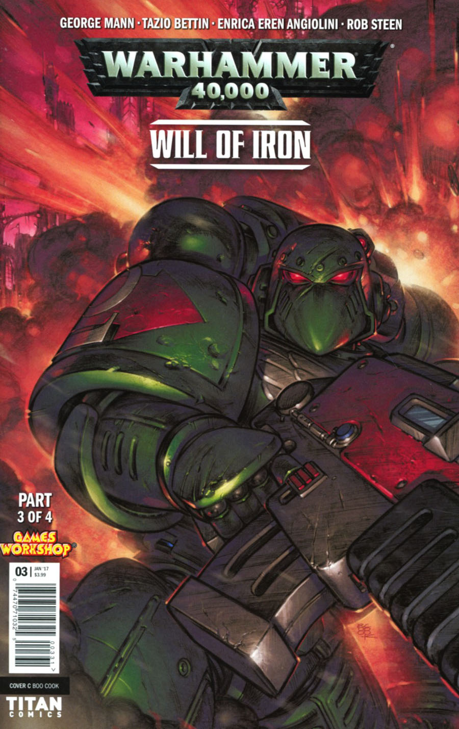 Warhammer 40000 Will Of Iron #3 Cover C Variant Boo Cook Cover