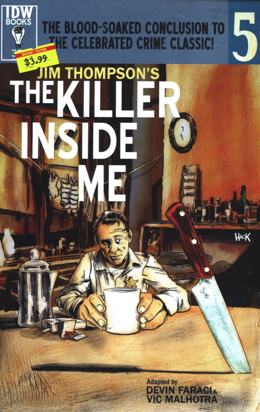 Jim Thompsons Killer Inside Me #5 Cover B Variant Robert Hack Subscription Cover