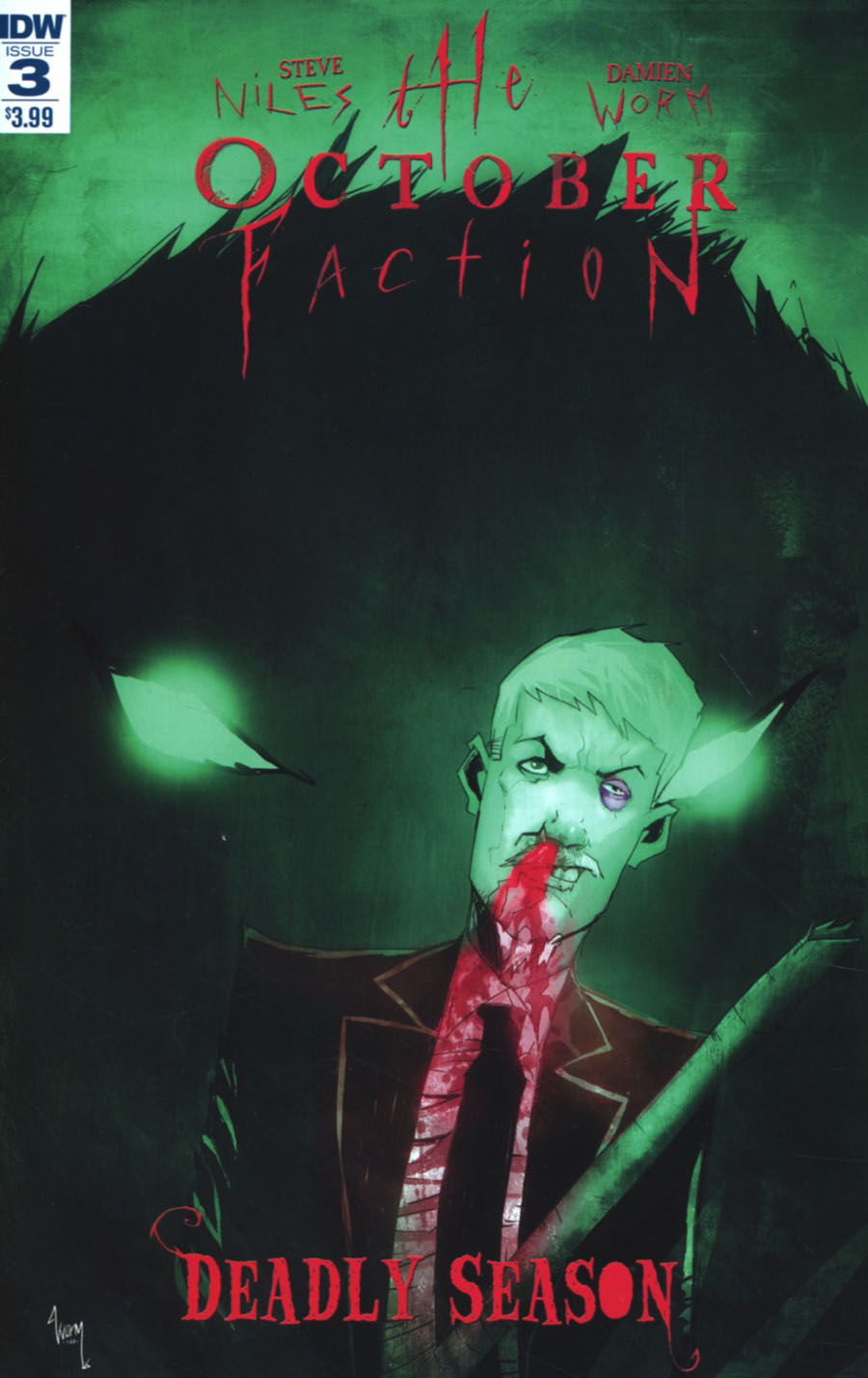 October Faction Deadly Season #3 Cover A Regular Damien Worm Cover