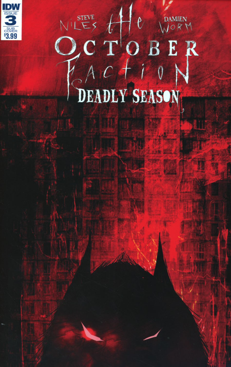 October Faction Deadly Season #3 Cover B Variant Damien Worm Subscription Cover