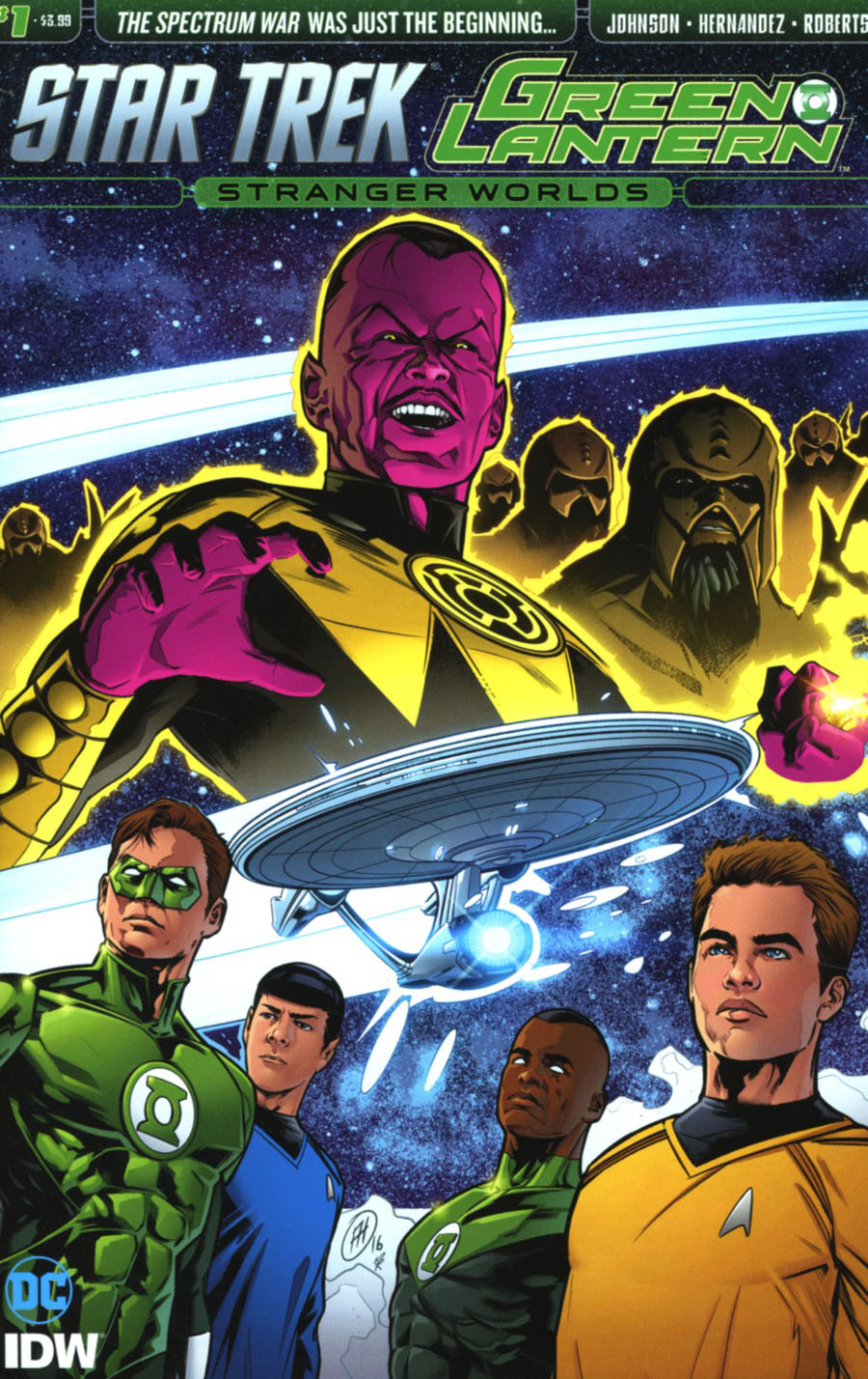 Star Trek Green Lantern Vol 2 Stranger Worlds #1 Cover A Regular Angel Hernandez Cover