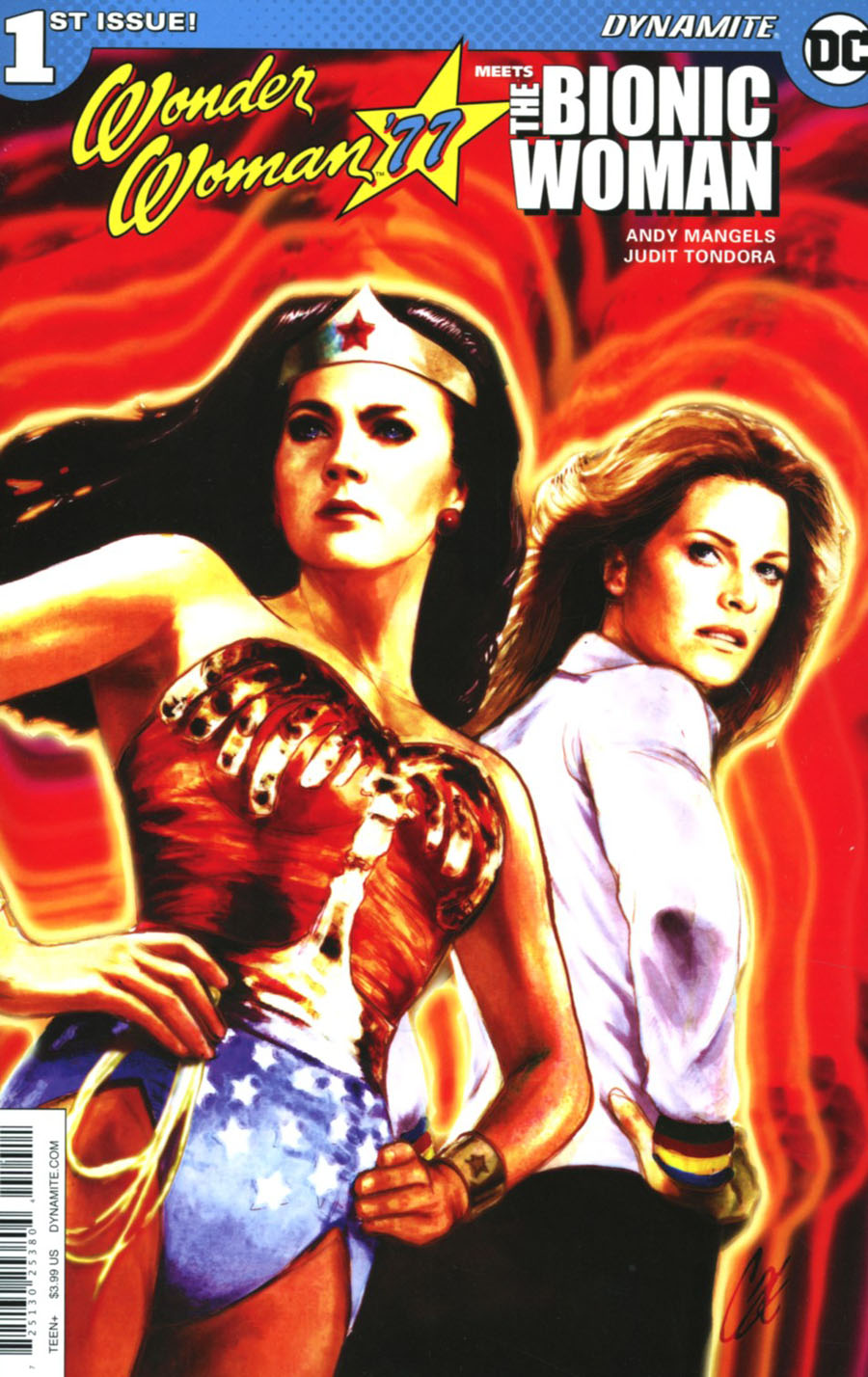 Wonder Woman 77 Meets The Bionic Woman #1 Cover A Regular Cat Staggs Cover