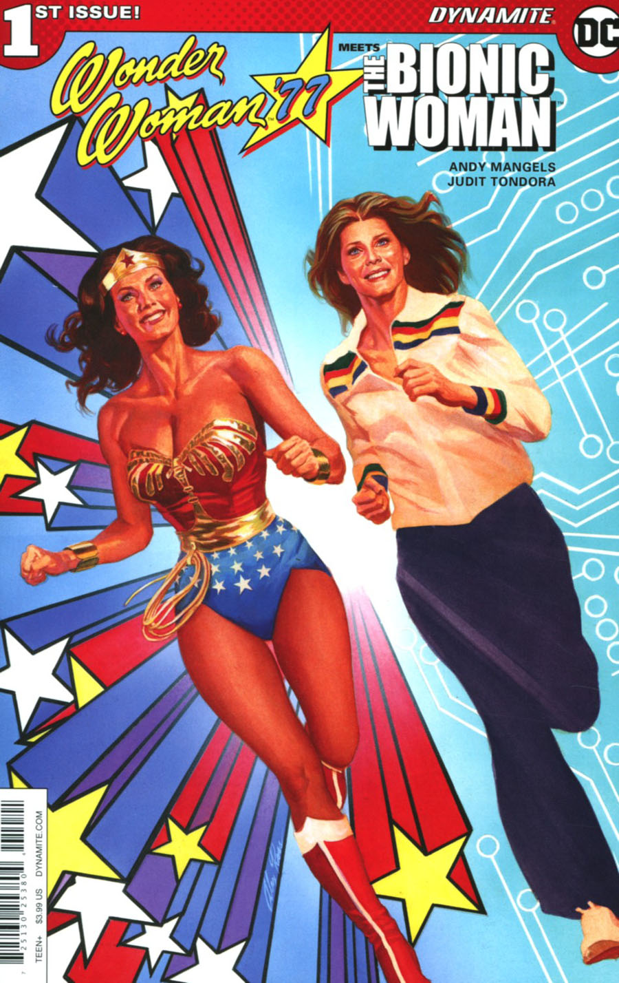 Wonder Woman 77 Meets The Bionic Woman #1 Cover B Variant Alex Ross Cover