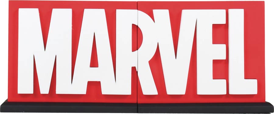 Marvel Logo Bookends