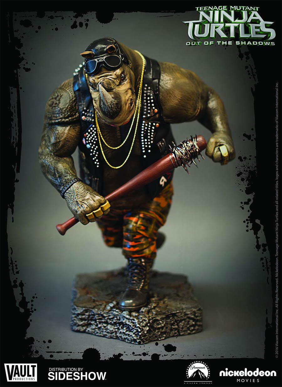 Teenage Mutant Ninja Turtles Out Of The Shadows Rocksteady Statue