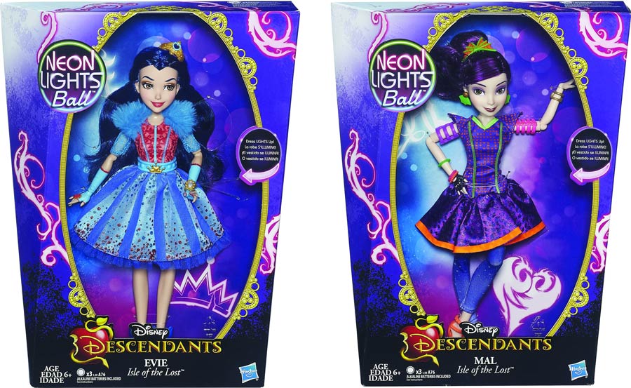 Disney Descendants Neon Feature Doll Assortment Case 201601