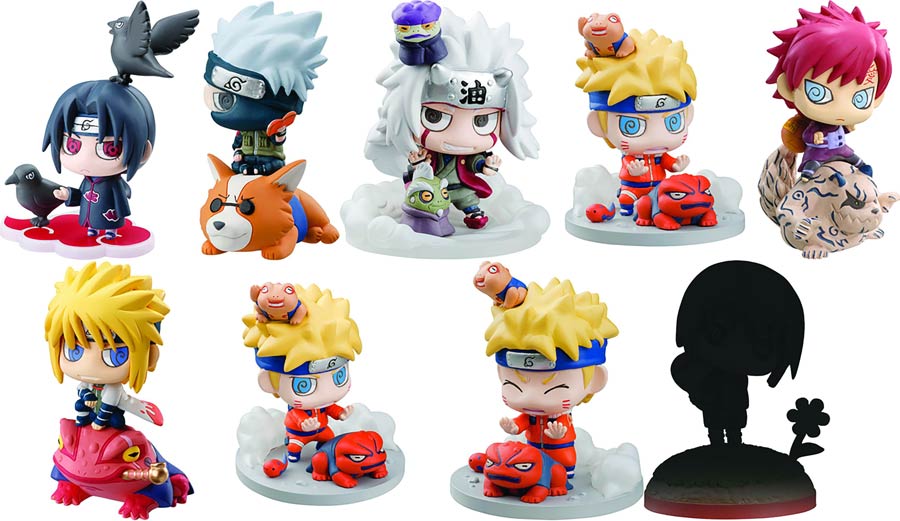 Naruto Shippuden Kuchiyose Petit Chara Land Mini Figure 10-Piece Display