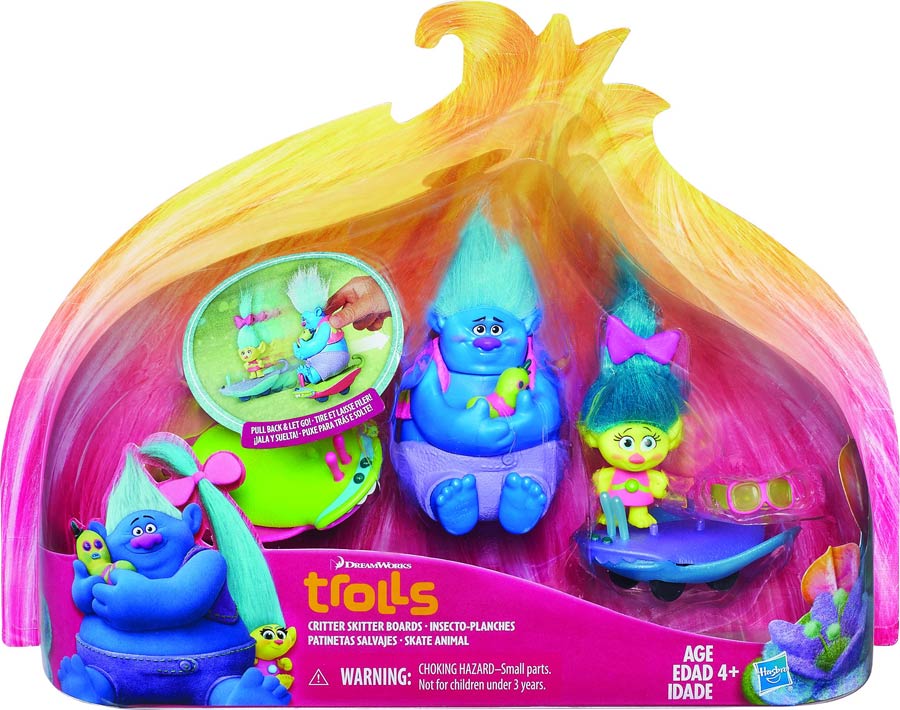 Trolls Critter Skitter Boards Figure Case