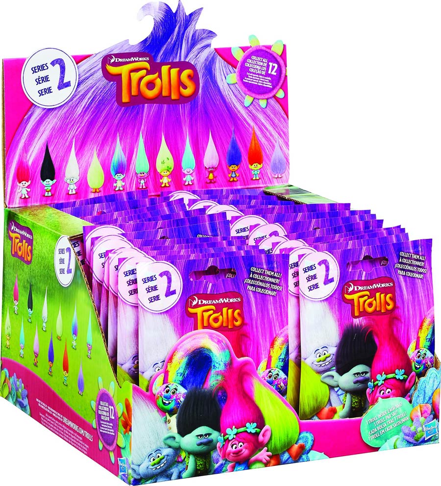 Trolls Mini Figure Blind Mystery Box Display 201601