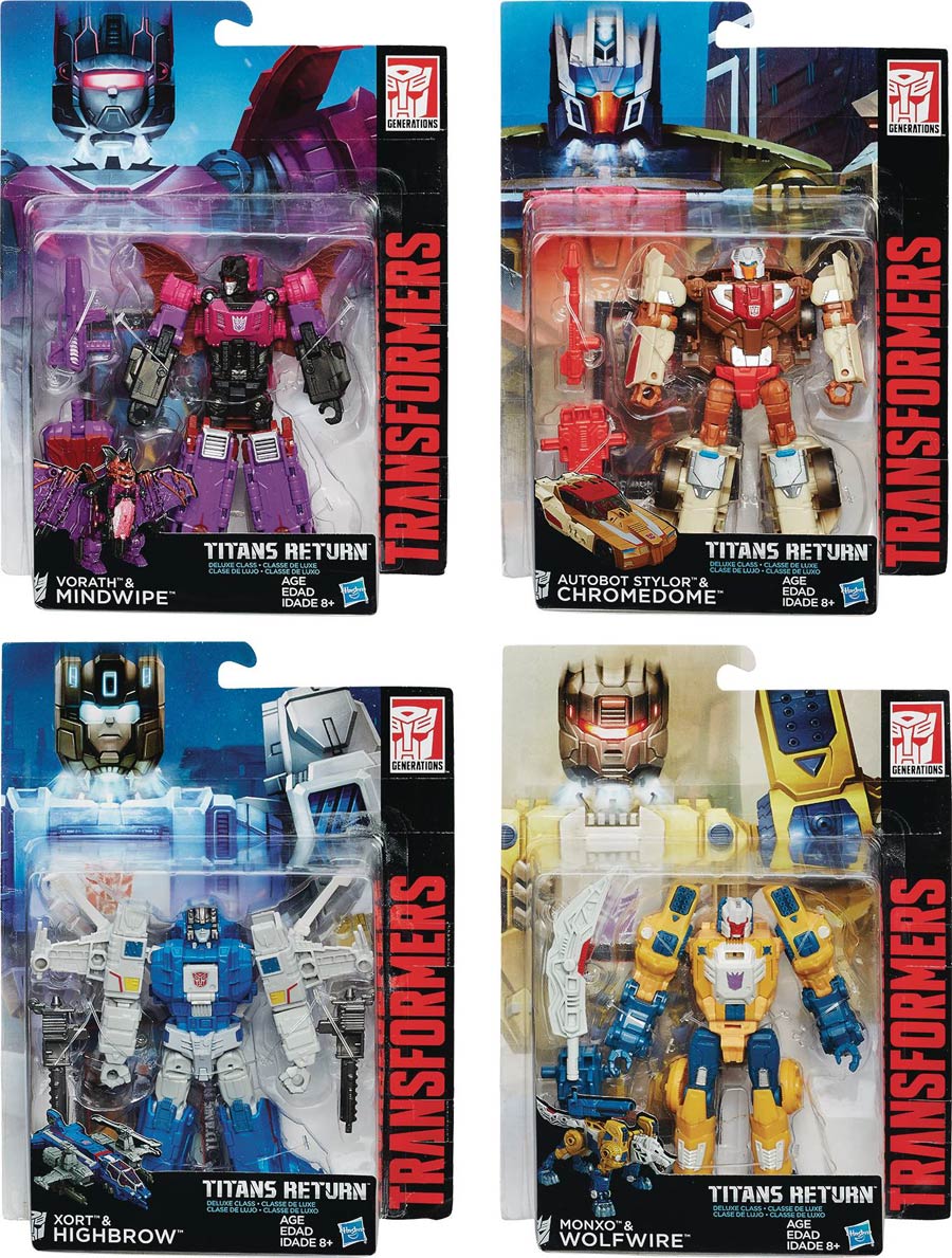 Transformers Generations Titans Return Deluxe Action Figure Assortment Case 201602