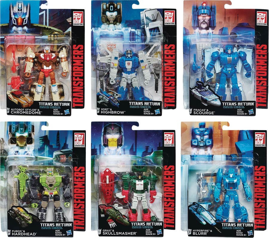 Transformers Generations Titans Return Deluxe Action Figure Assortment Case 201603