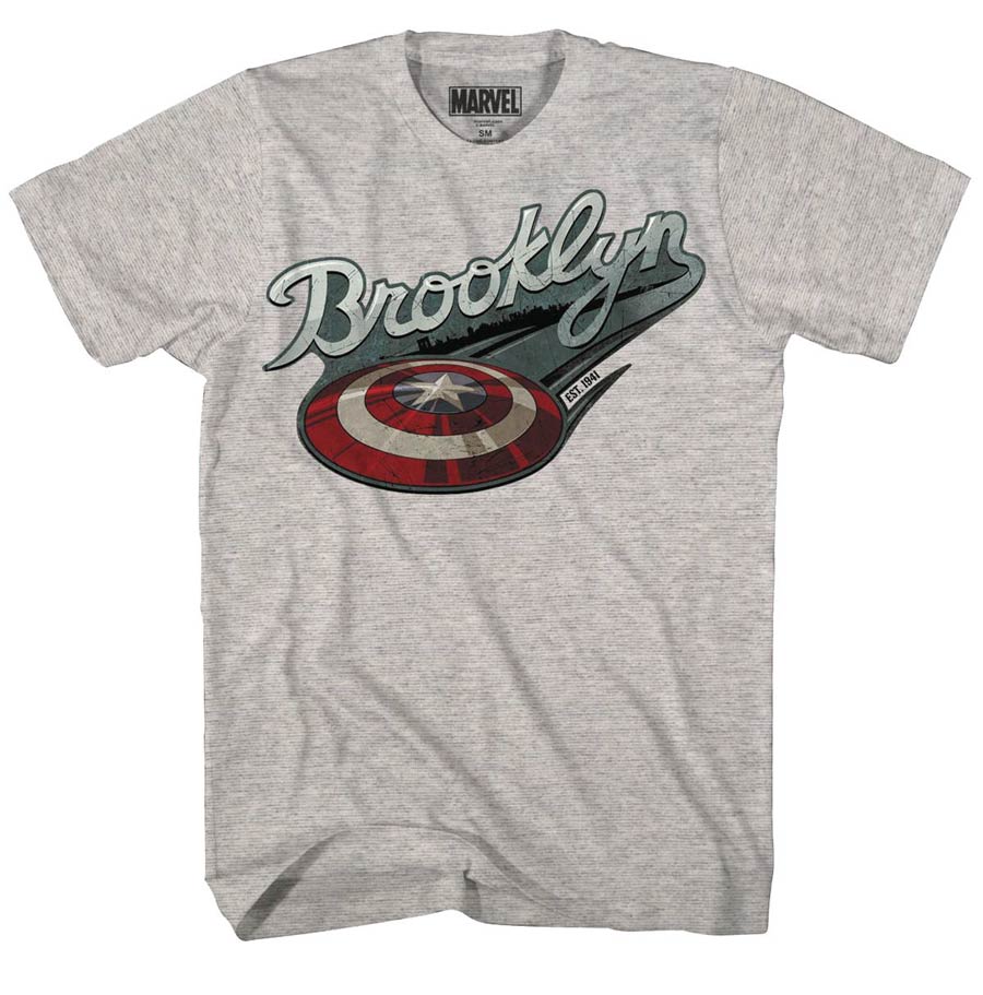 Captain America Brooklyn Concrete T-Shirt Large
