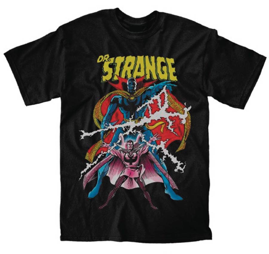 Doctor Strange Retro Black T-Shirt Large