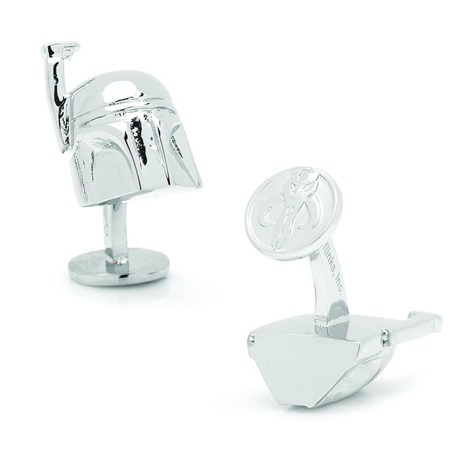 Star Wars 3D Cufflinks - Boba Fett Helmet