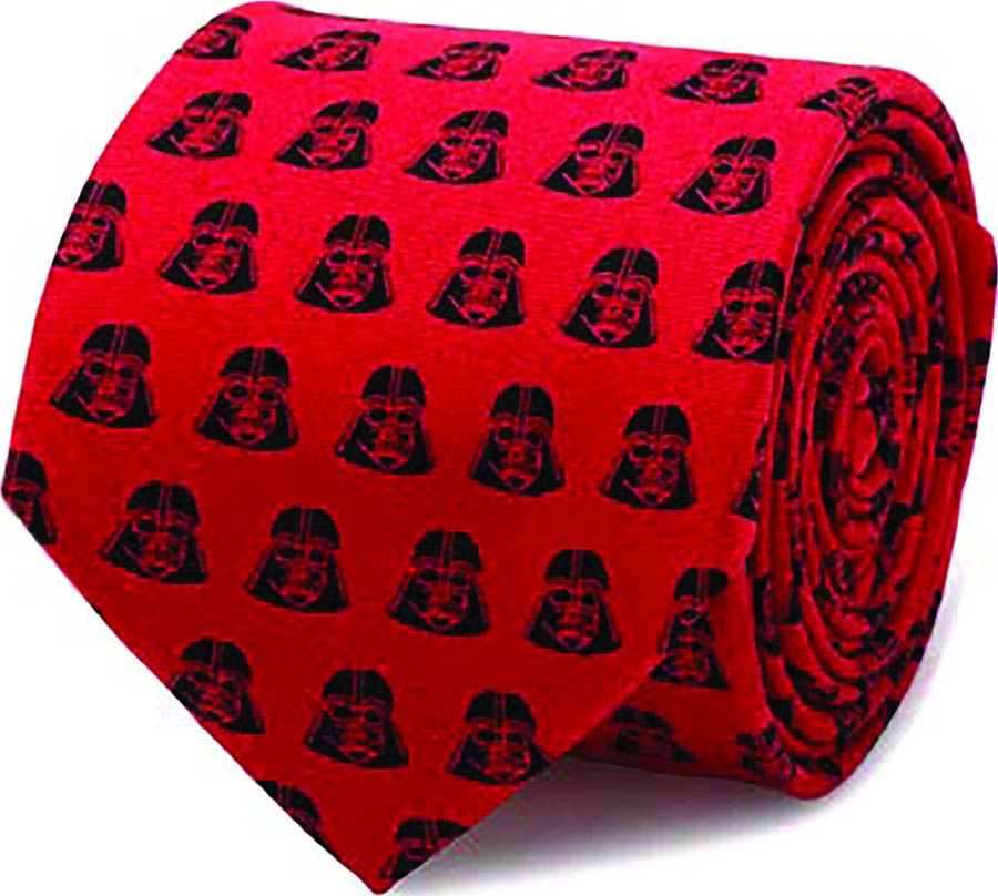 Star Wars Darth Vader Red And Black Silk Tie