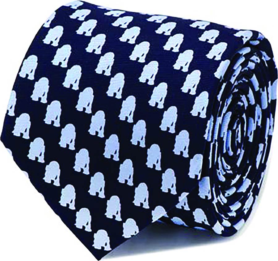 Star Wars R2-D2 Tonal Blue Silk Tie