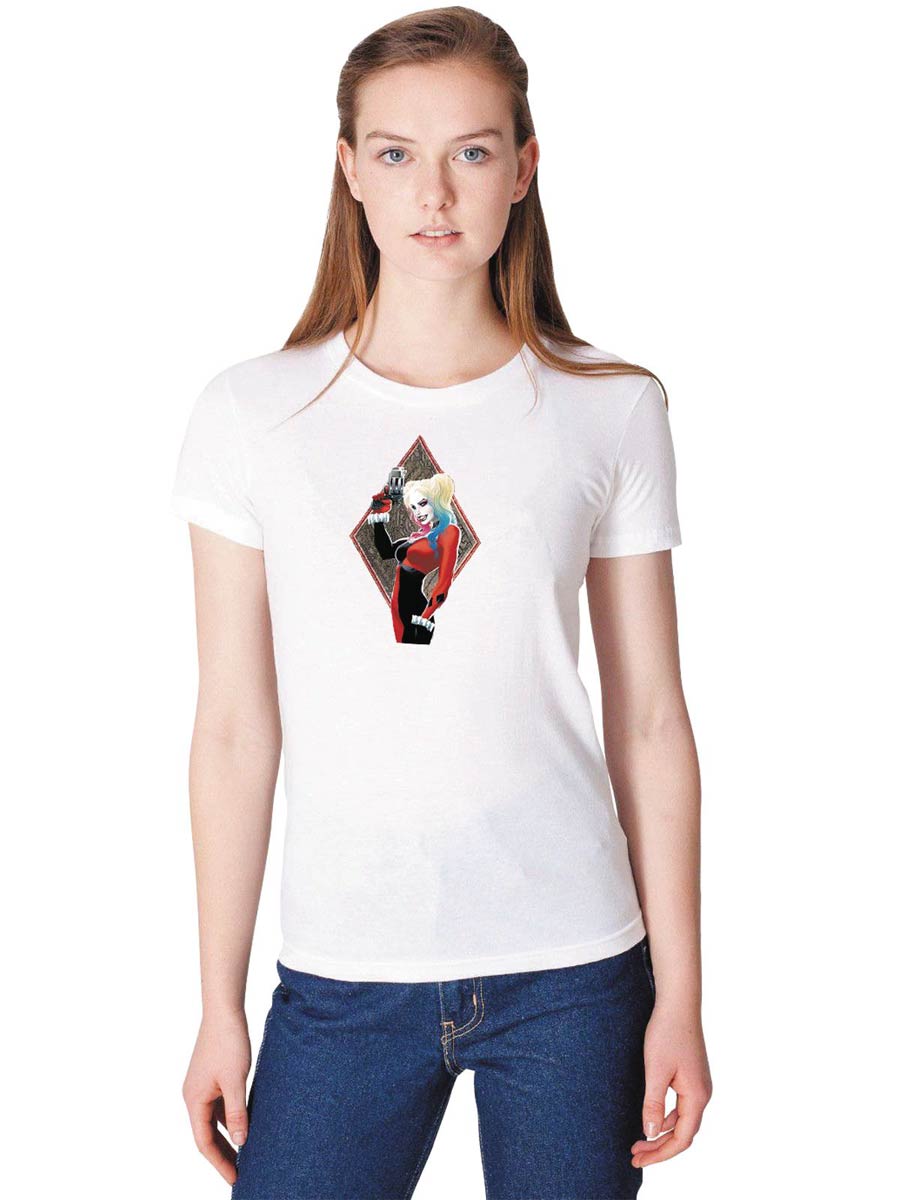 Harley Quinn Gem By Michael Turner Womens T-Shirt Large