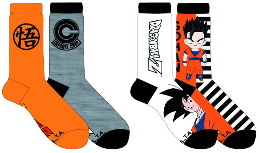 Dragon Ball Z S Crew Sock 2-Pack