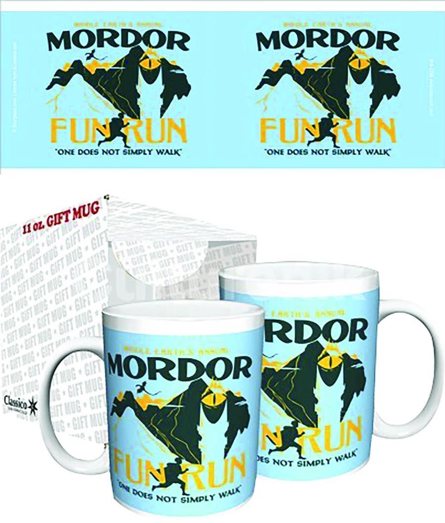Snorg Tees Lord Of The Rings Mordor Fun Run Mug