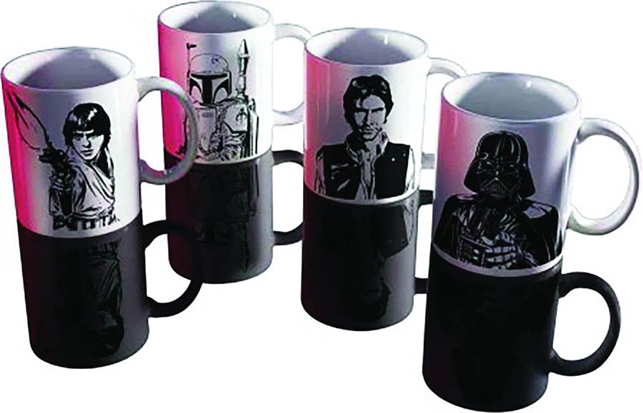 Star Wars 16-Ounce Ceramic Mug 4-Piece Gift Box