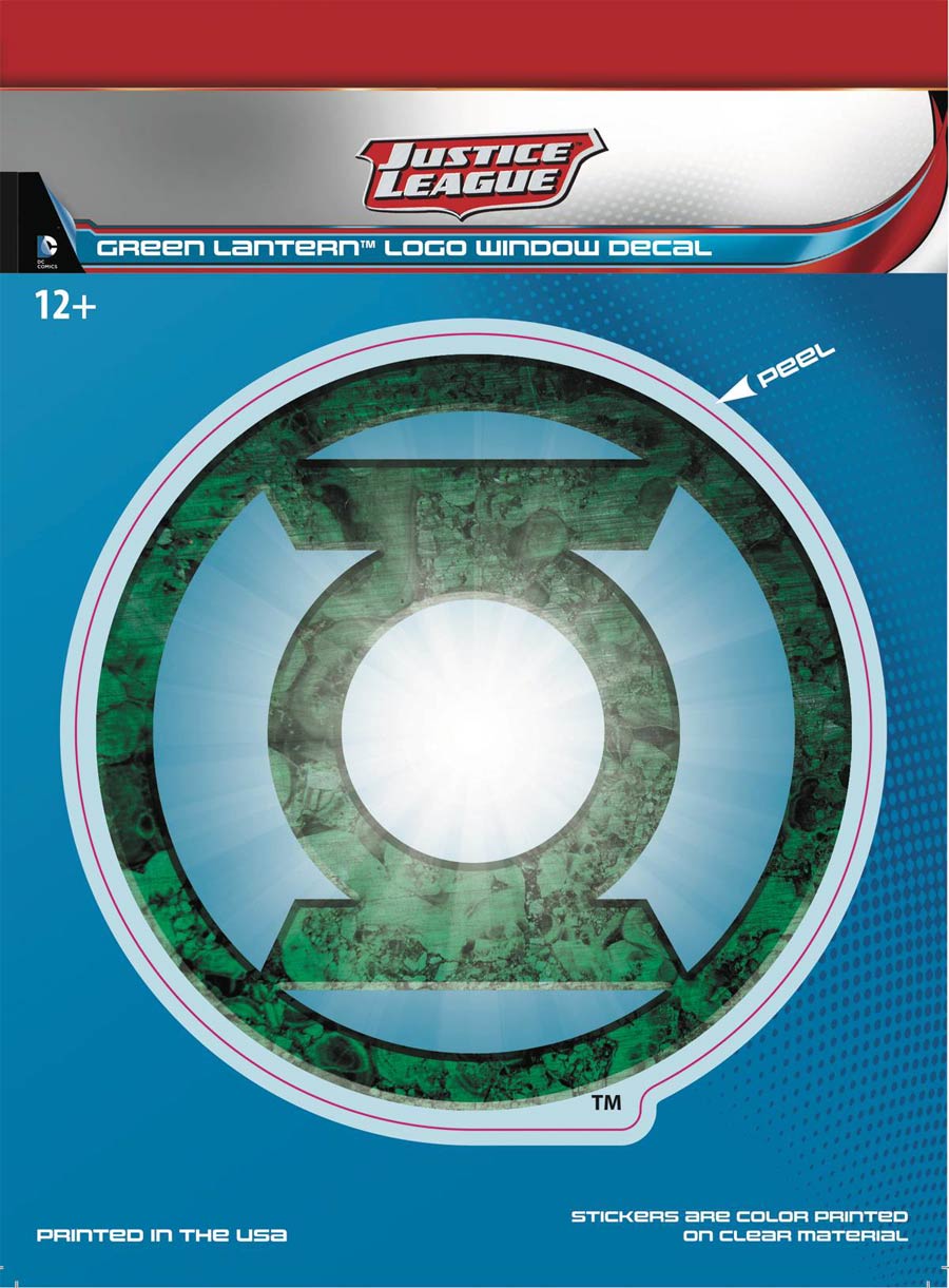 DC Comics Justice League Dimensional Logo Vinyl Decal - Green Lantern