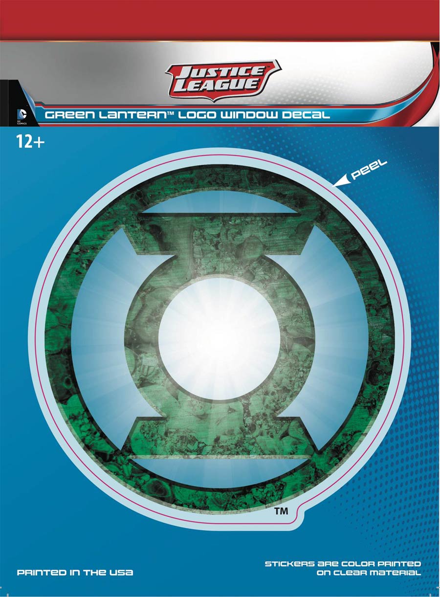 DC Comics Justice League Dimensional Logo Vinyl Decal - Green Lantern