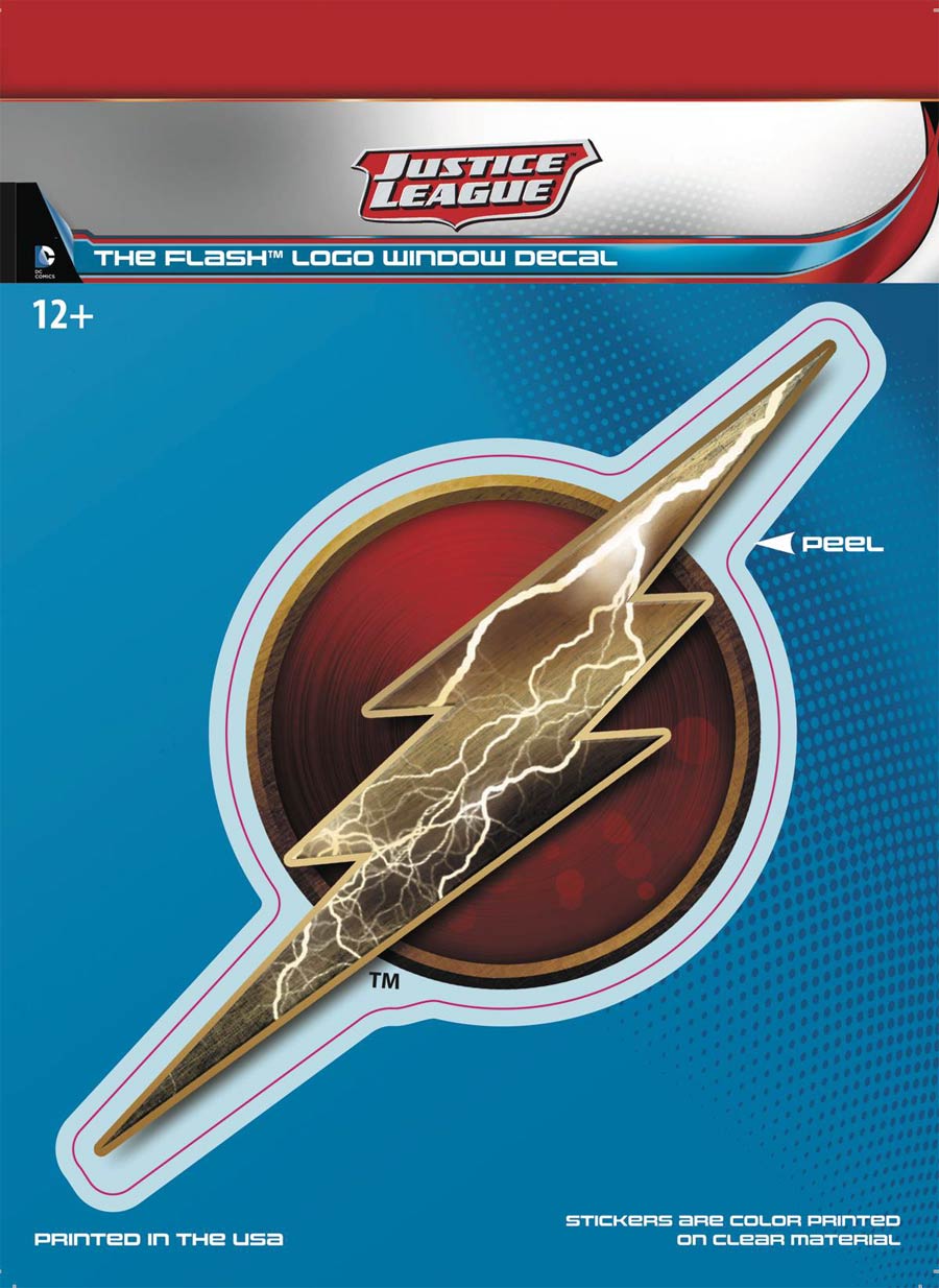 DC Comics Justice League Dimensional Logo Vinyl Decal - Flash
