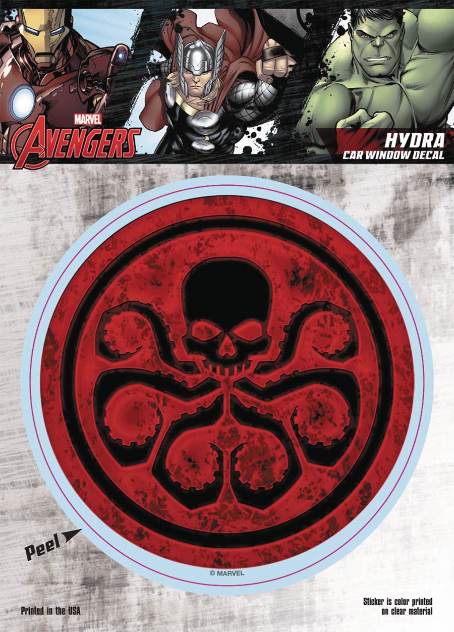 Marvel Comics Logo Vinyl Decal - Avengers Hydra