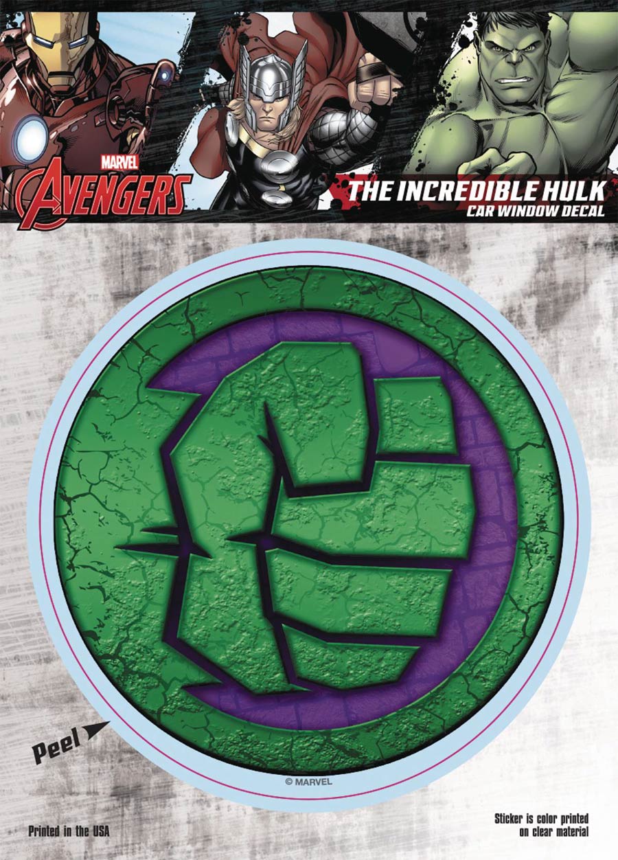 Marvel Comics Logo Vinyl Decal - Hulk