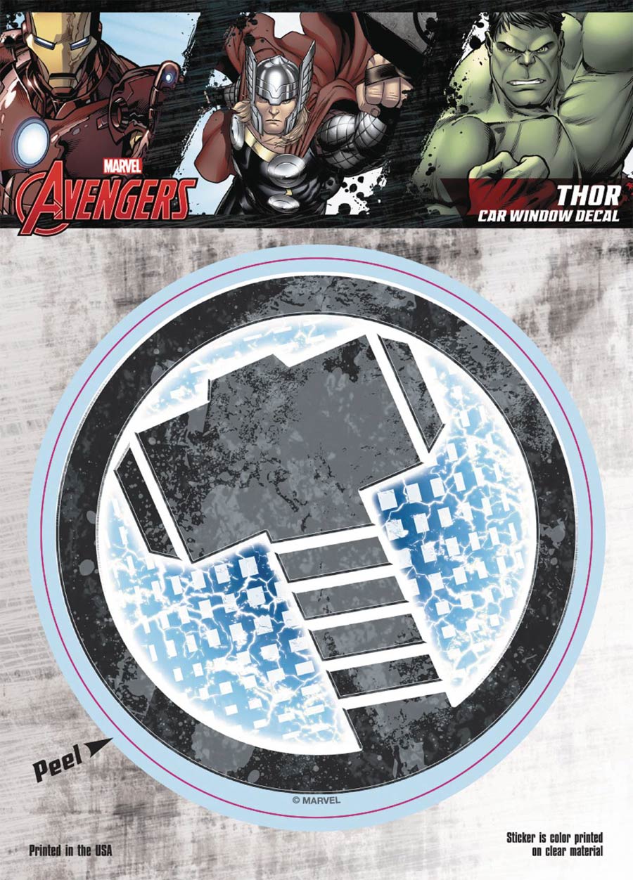 Marvel Comics Logo Vinyl Decal - Thor