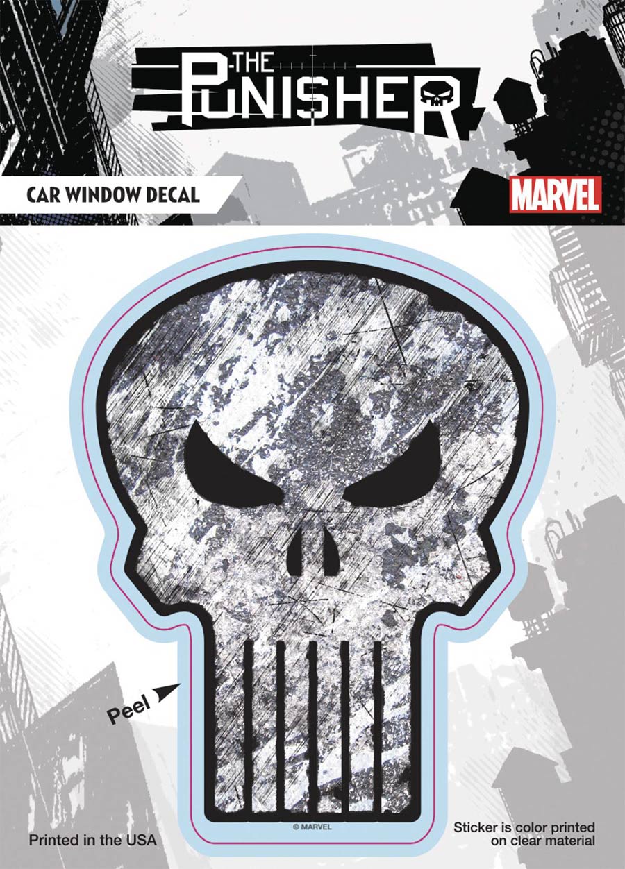 Marvel Comics Logo Vinyl Decal - Punisher