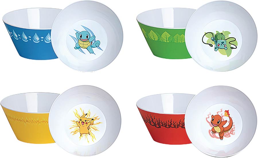Pokemon 4-Piece Cereal Bowl Set