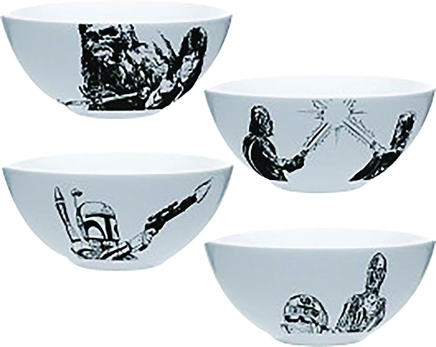 Star Wars Ceramic Cereal Bowl 4-Pack