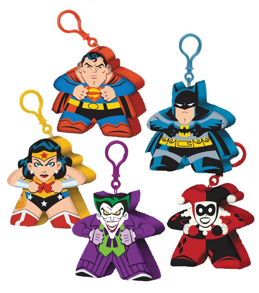 DC Comics Mighty Meeples Plush Clip Assortment Case