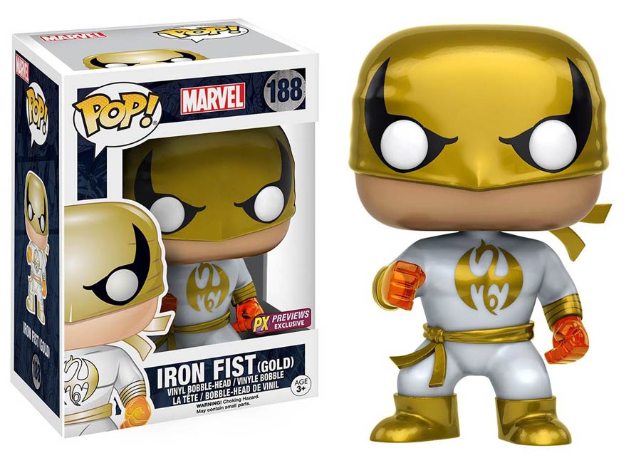 FCBD 2017 POP Marvel Iron Fist White Costume Previews Exclusive Vinyl Figure