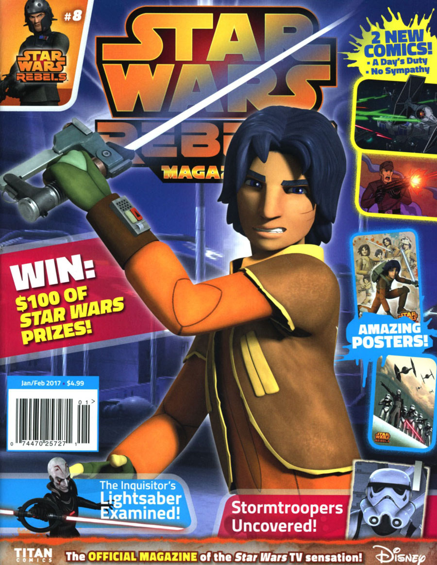 Star Wars Rebels Magazine #8 January / February 2017 Newsstand Edition