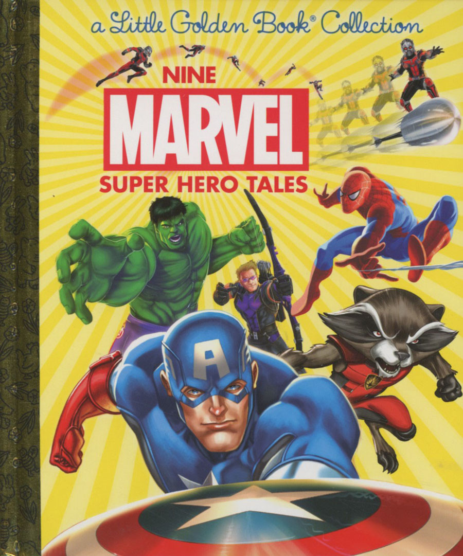 Nine Marvel Super Hero Tales Little Golden Book HC