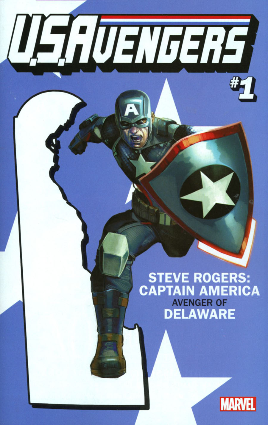 U.S.Avengers #1 Cover O Variant Rod Reis Delaware State Cover (Marvel Now Tie-In)