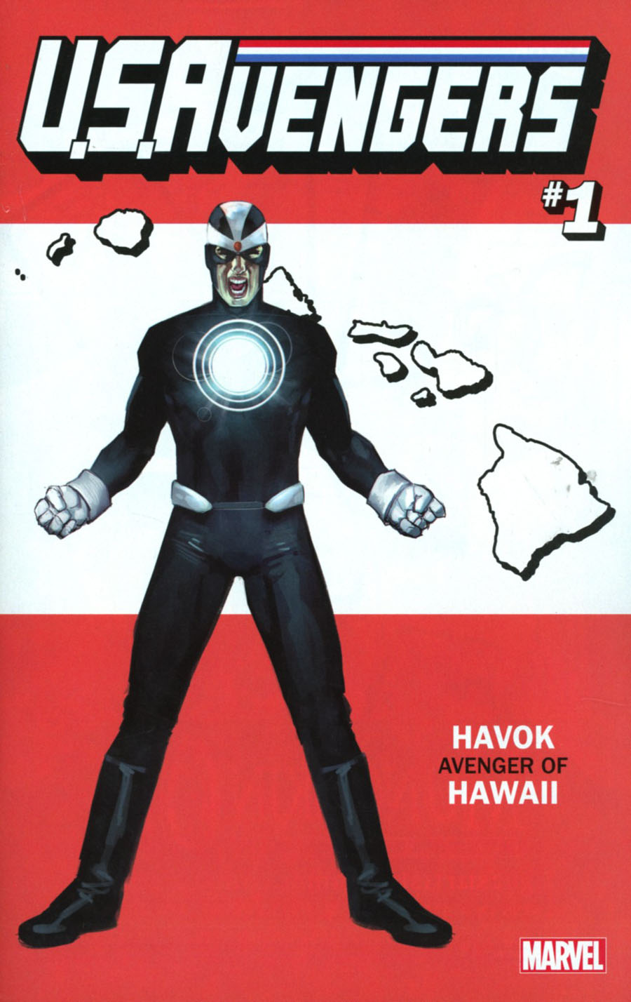 U.S.Avengers #1 Cover R Variant Rod Reis Hawaii State Cover (Marvel Now Tie-In)