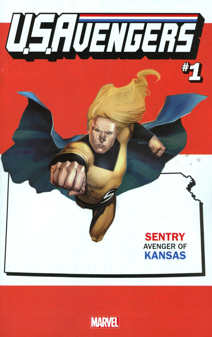 U.S.Avengers #1 Cover W Variant Rod Reis Kansas State Cover (Marvel Now Tie-In)