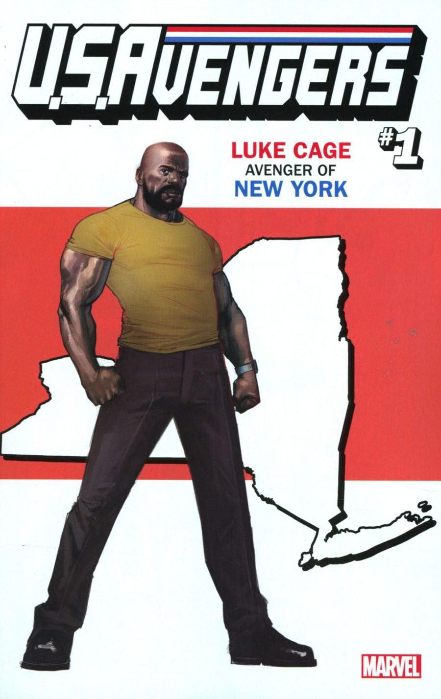 U.S.Avengers #1 Cover Z-M Variant Rod Reis New York State Cover (Marvel Now Tie-In)