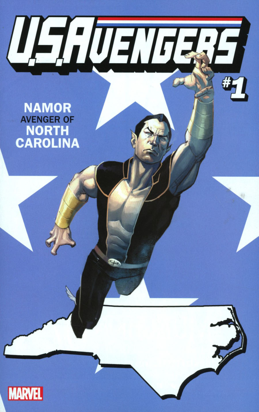 U.S.Avengers #1 Cover Z-N Variant Rod Reis North Carolina State Cover (Marvel Now Tie-In)