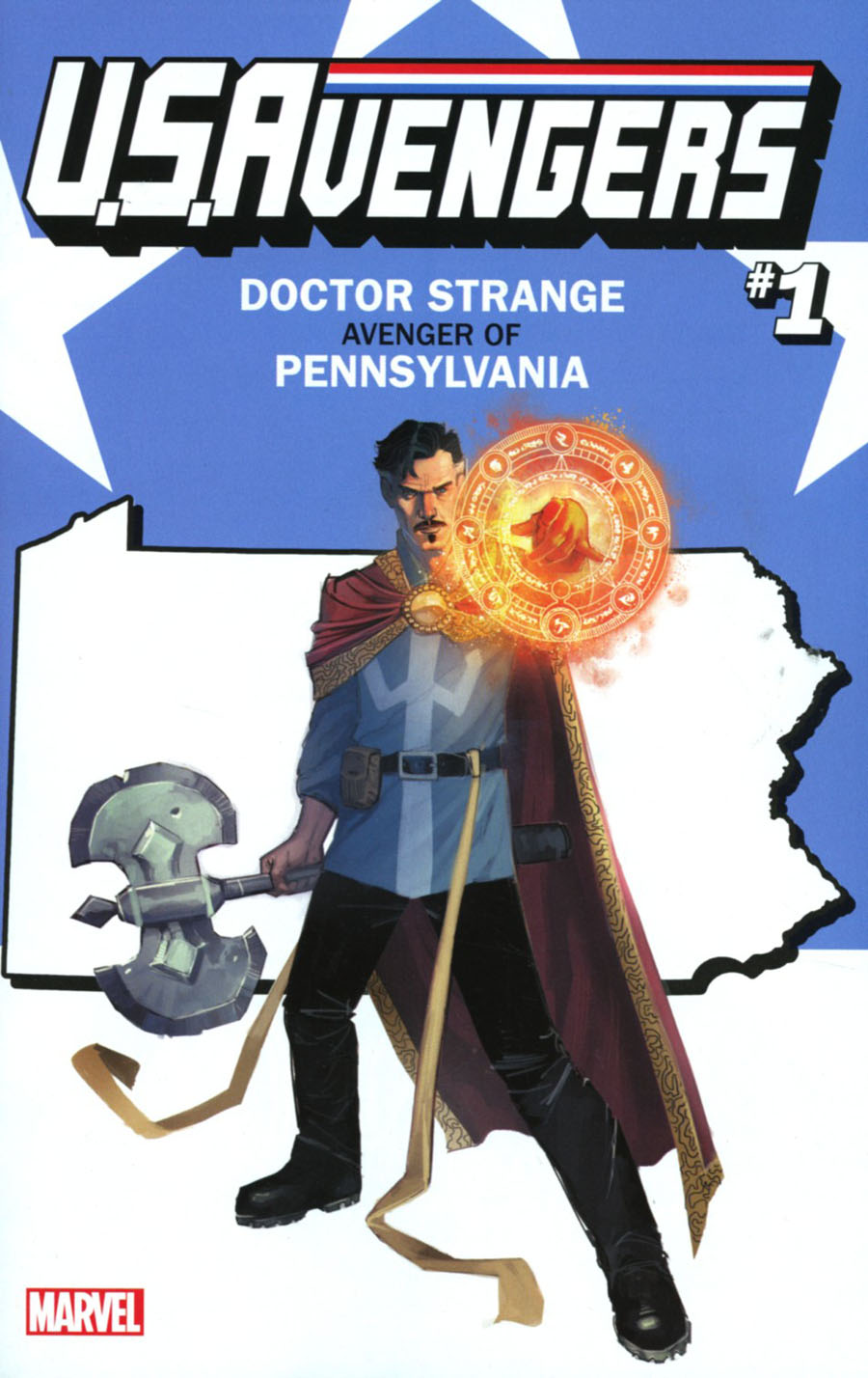 U.S.Avengers #1 Cover Z-S Variant Rod Reis Pennsylvania State Cover (Marvel Now Tie-In)