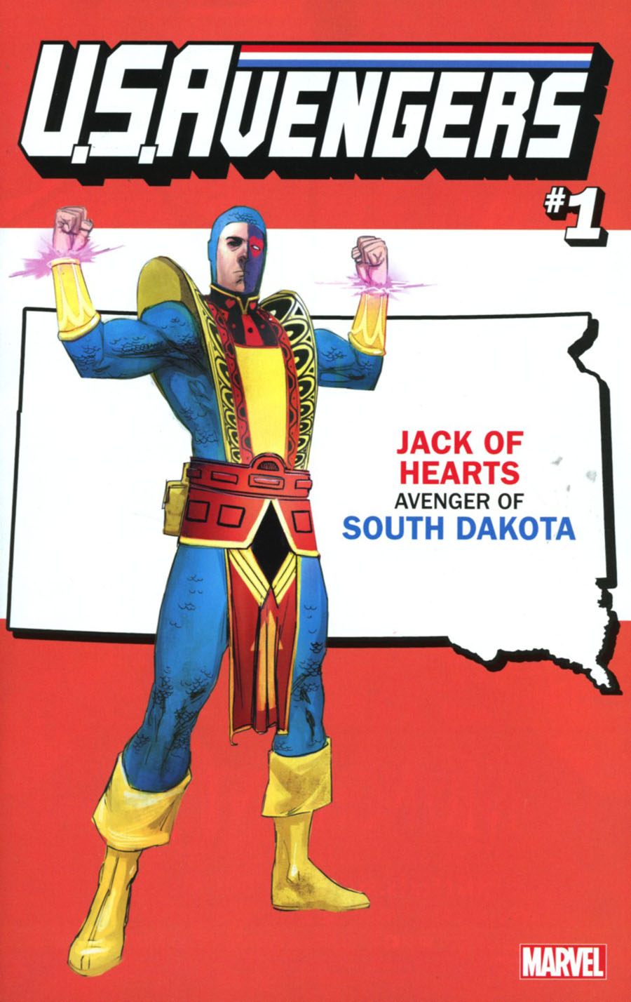 U.S.Avengers #1 Cover Z-W Variant Rod Reis South Dakota State Cover (Marvel Now Tie-In)