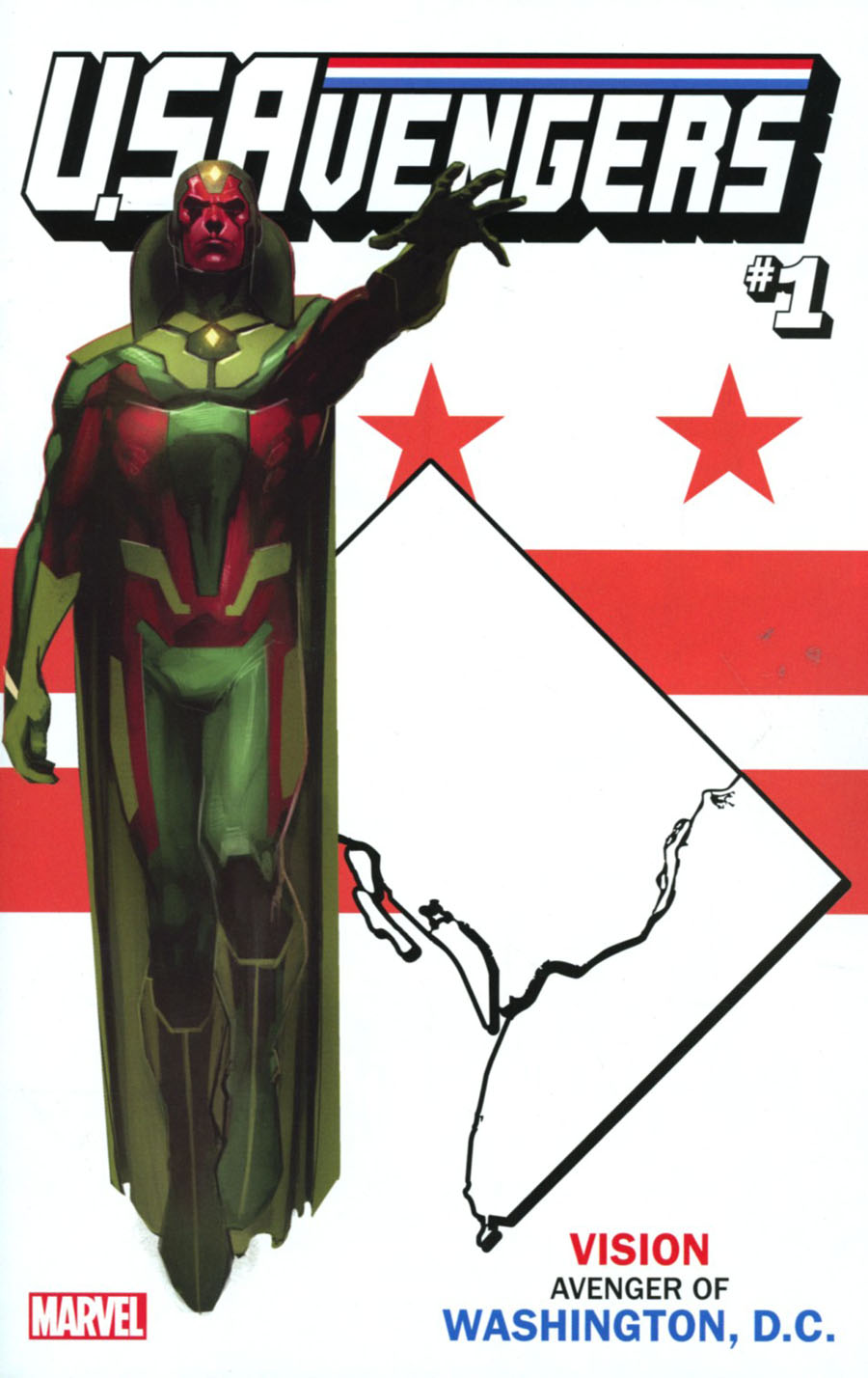 U.S.Avengers #1 Cover Z-Z-C Variant Rod Reis Washington DC Cover (Marvel Now Tie-In)