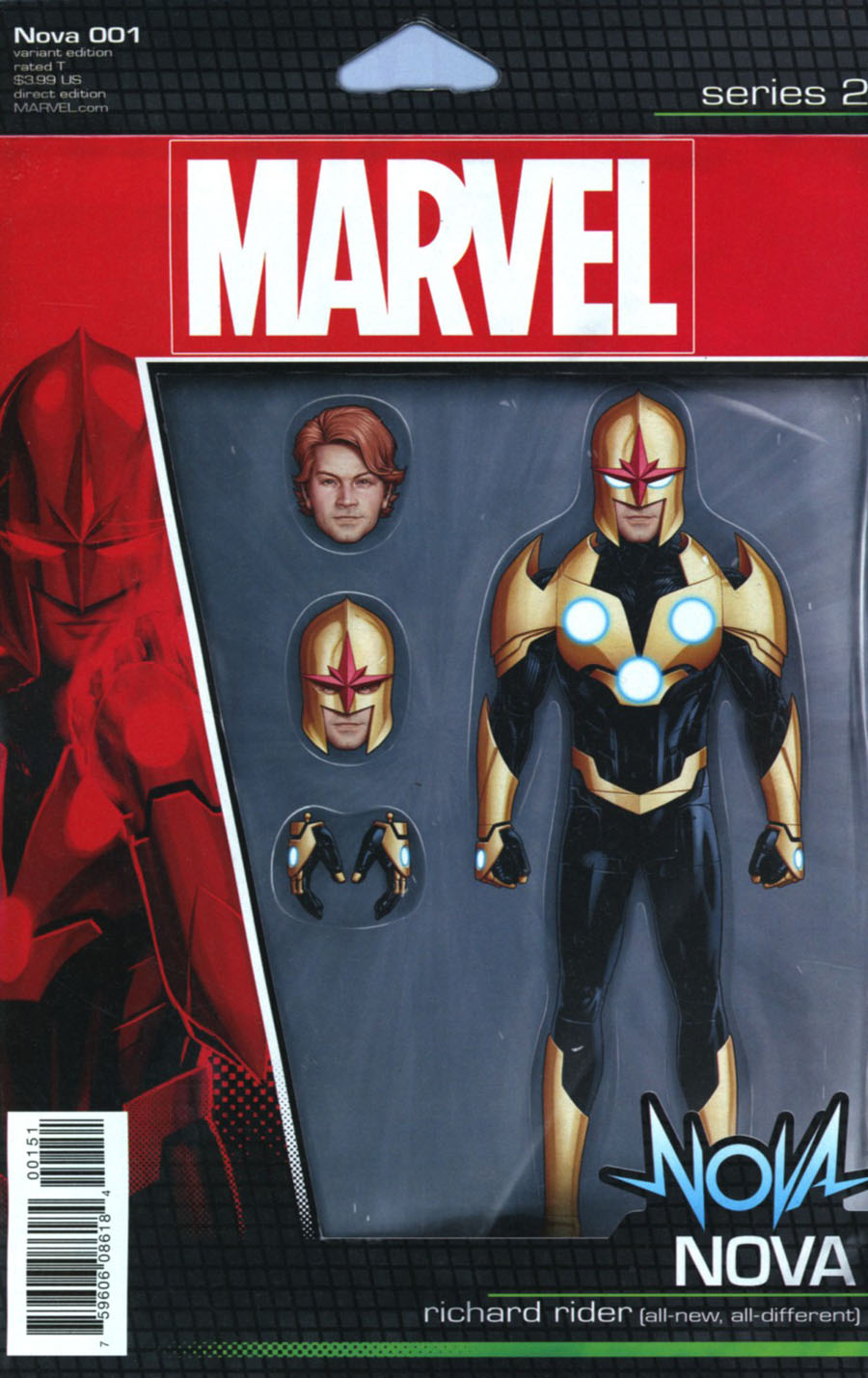 Nova Vol 7 #1 Cover C Variant John Tyler Christopher Action Figure Cover (Marvel Now Tie-In)