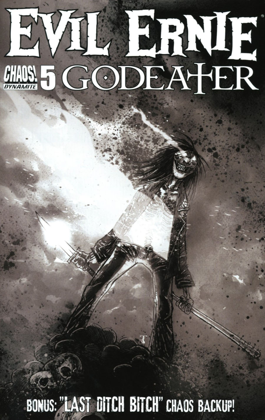 Evil Ernie Godeater #5 Cover C Incentive Ben Templesmith Black & White Cover