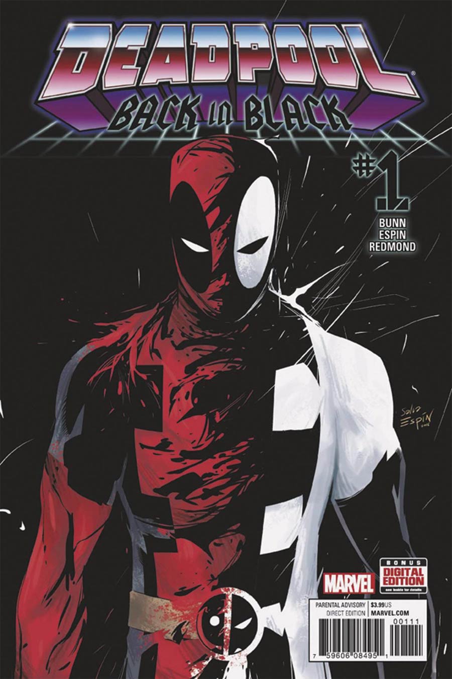 Deadpool Back In Black #1 Cover F DF Signed By Cullen Bunn