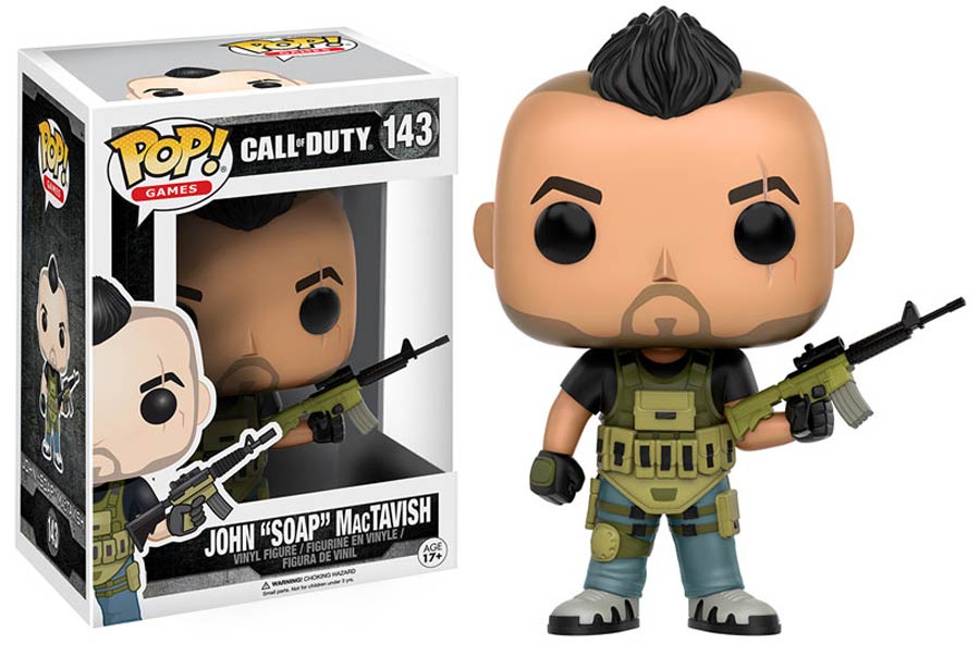 POP Games 143 Call Of Duty John Soap MacTavish Vinyl Figure